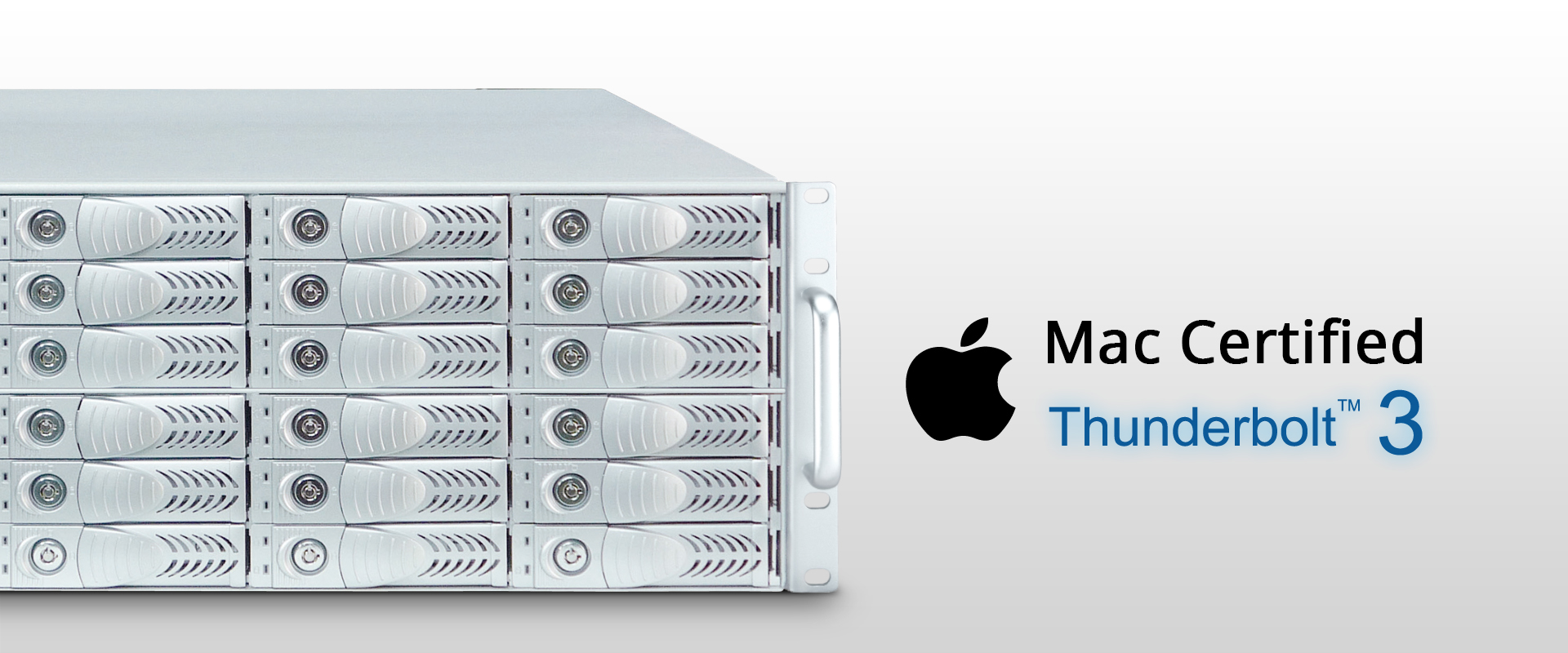 Netstor NA381TB3 has passed Apple's strict certification test process and is Mac certified.